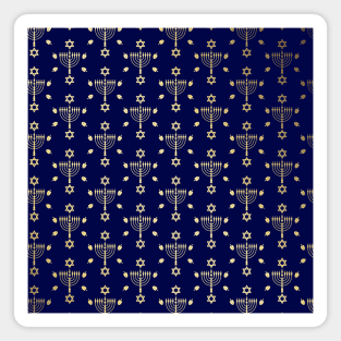 Hanukkah Pattern WPH MEDIA Magnet